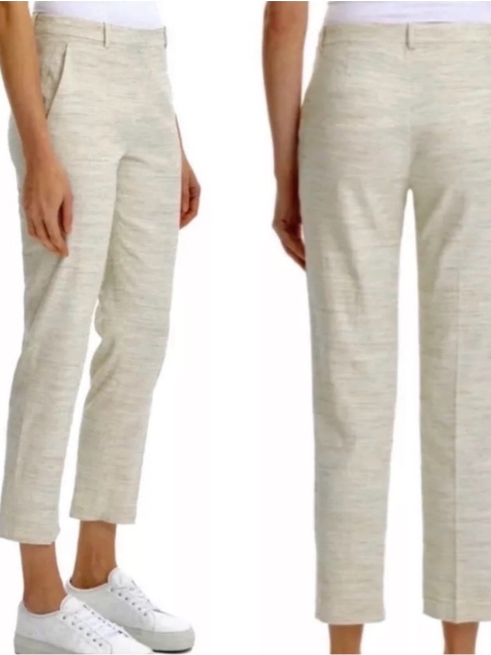 Theory Women's Cropped Straight-Leg Tailor Trousers